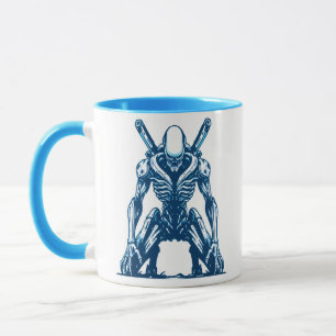 Taza Guerrero de Cyborg Alien - Futurista Monstruo de C