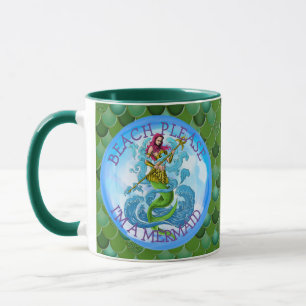 Taza Guerrero de Sirena Mug Verde