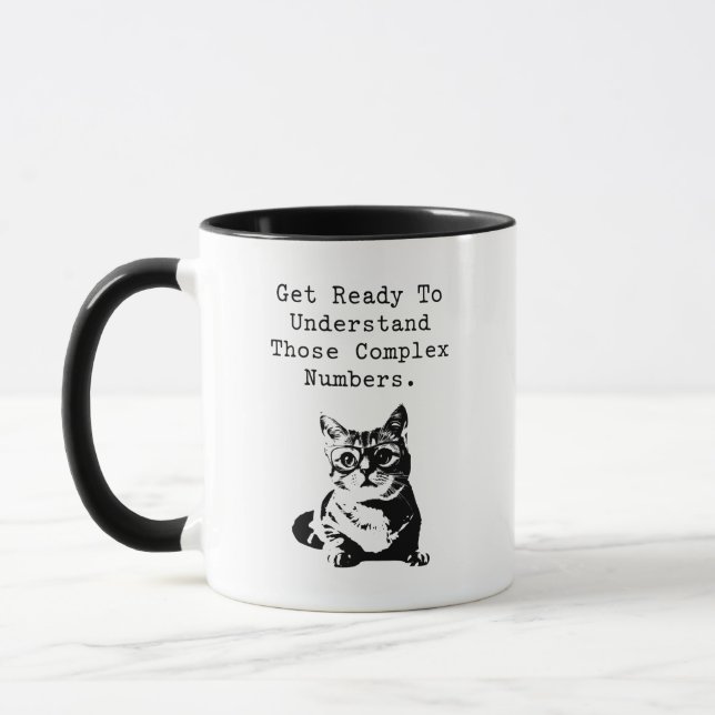 Taza Guía de genio matemático para comprender números c (Izquierda)