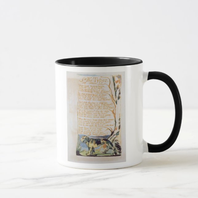 Taza Guillermo Blake el | el Tyger, de canciones de la (Derecha)