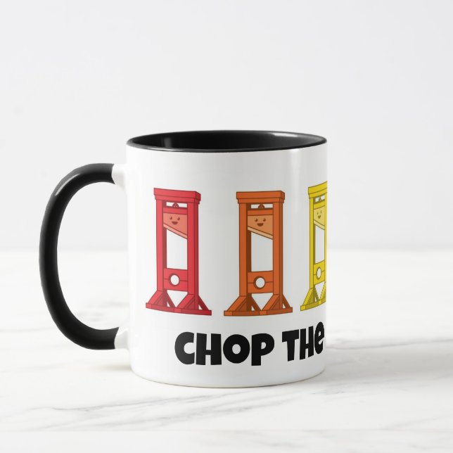 Taza Guillotine del Arcoiris Chop the Patriarchy Mug (Izquierda)
