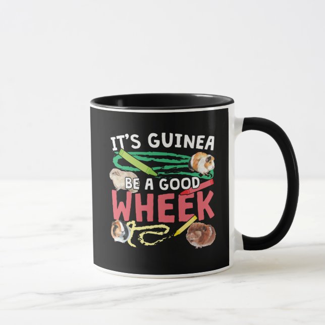 Taza Guinea sea un buen bollo - un pigón de Guinea (Derecha)