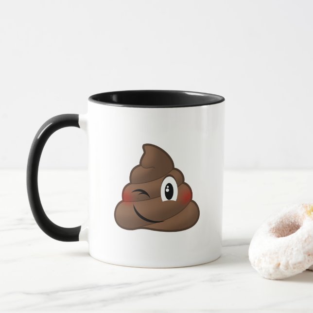 Taza Guiño de emoji del impulso (Con donut)