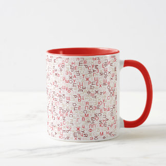 Taza Guión cirílico ruso