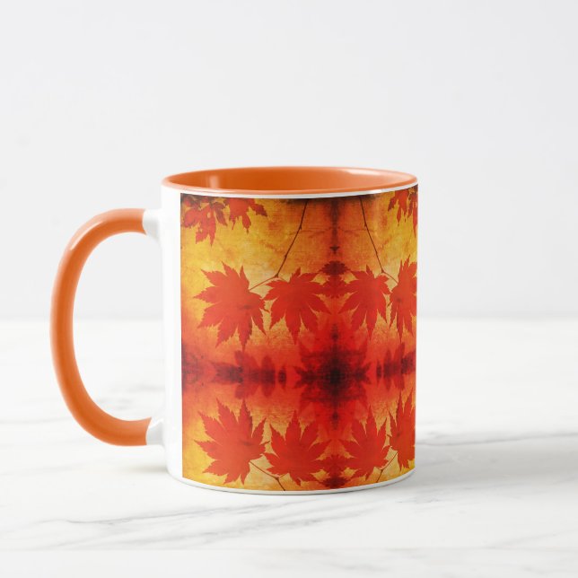 Taza Guión de hojas de arce japonesas otoño (Izquierda)