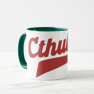 Taza Guión de la Liga Cthulhu - Letras de Eldritch vint