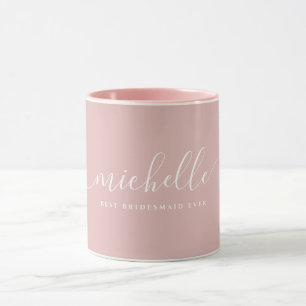 Taza Guión de nombre personalizado de la mejor dama de