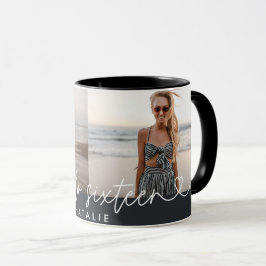 Taza Guión elegante y sencillo de 16 años moderno