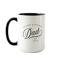 Guión personalizado Papá Mug Día del Padre Texto n