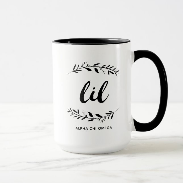 Taza Guirnalda alfa de Omega el | Lil de la ji (Derecha)