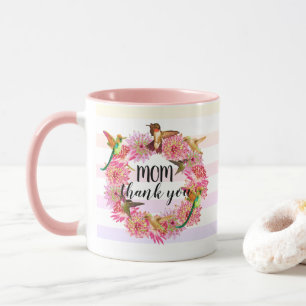 Taza Guirnalda de los colibríes y de las flores del