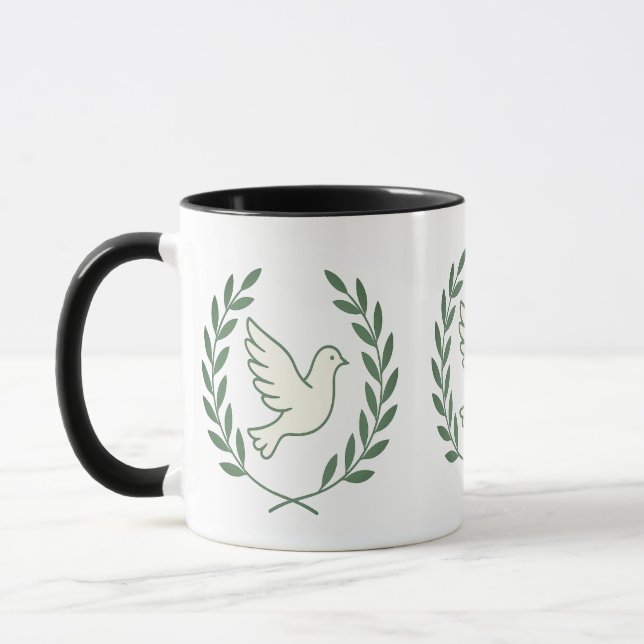 Taza Guirnalda de Olivo - Mug símbolo de la paz (Izquierda)