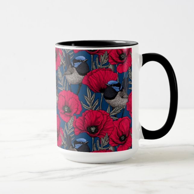 Taza Guirnaldas y amapolas (Derecha)