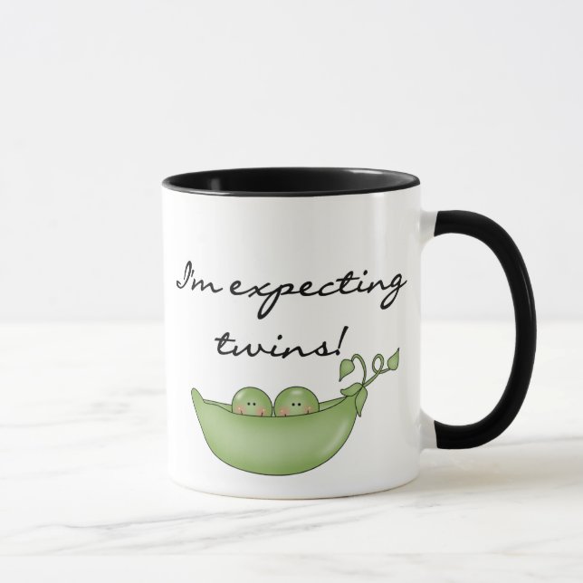Taza Guisantes en la vaina que cuenta con a gemelos (Derecha)