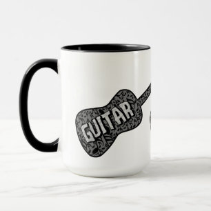 Taza Guitar Music Notes Text
