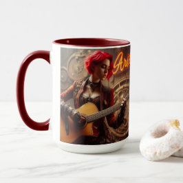 Taza Guitarra musical de Aries Zodiac