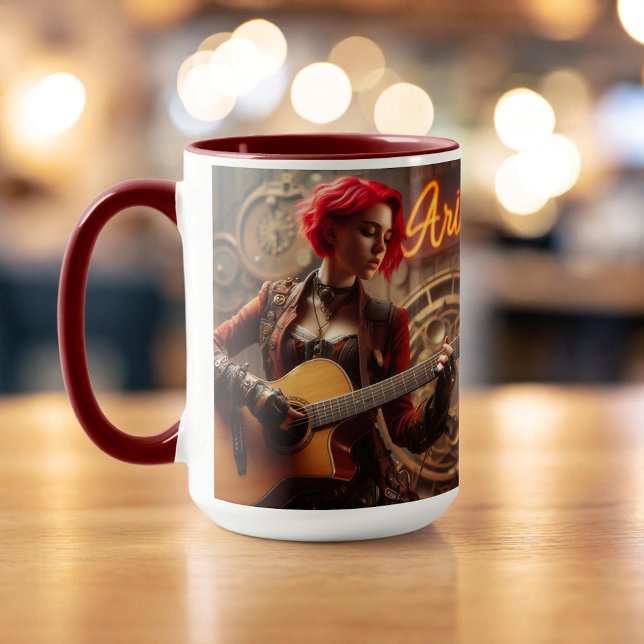 Taza Guitarra musical de Aries Zodiac (Subido por el creador)