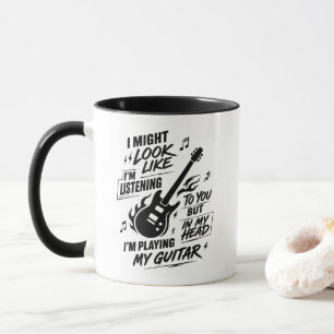 Taza Guitarra personalizada Podría parecer que estoy es