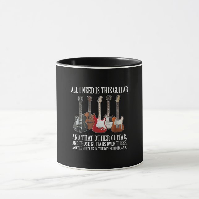 Taza Guitarra | Todo Lo Que Necesito Es Esta Guitarra A (Centro)