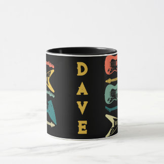 Taza Guitarra vintage personalizada