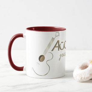 Taza Guitarrista acústico