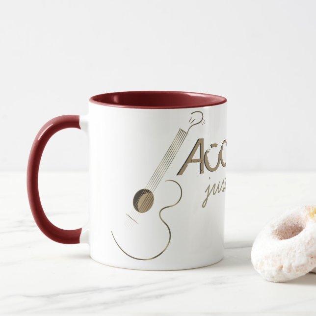 Taza Guitarrista acústico (Con donut)