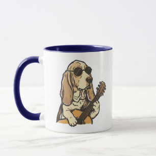 Taza Guitarrista Hippy Beagle – Música de Perro Diverti