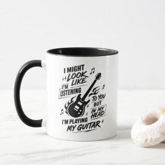 Taza Guitarrista Sarcástico Tocando Guitarra En Mi Cabe