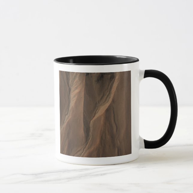Taza Gullies al borde del cráter de Hale, Marte (Derecha)