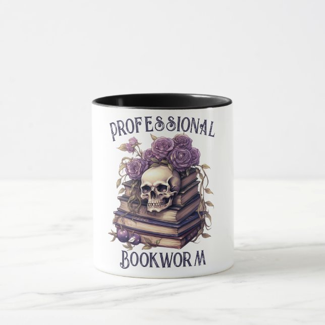 Taza Gusano de libro profesional (Centro)
