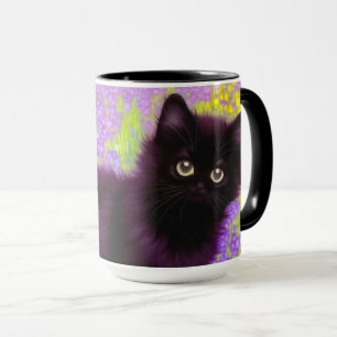 Taza Gustav Klimt Black Kitten