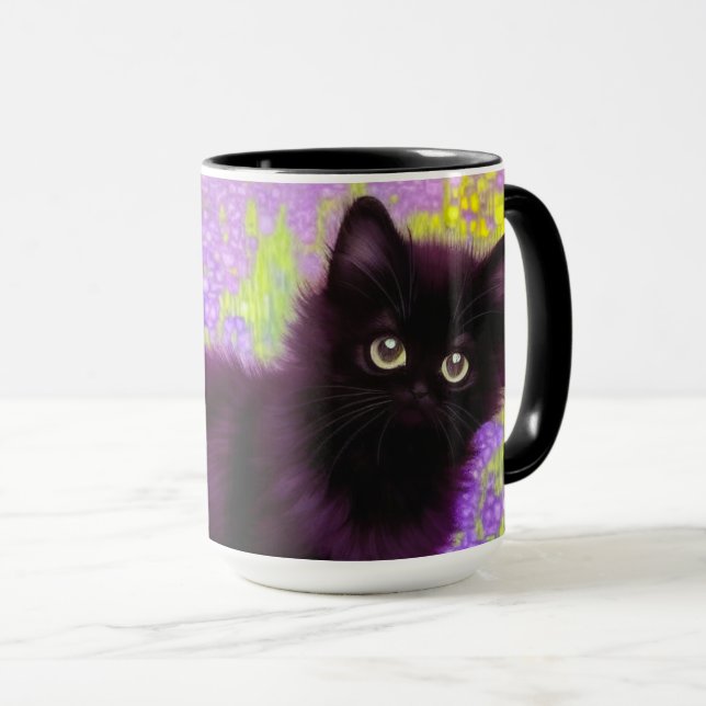Taza Gustav Klimt Black Kitten (Anverso derecho)