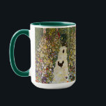 Taza Gustav Klimt - Camino de jardín con pollos<br><div class="desc">Camino de jardín con pollos - Gustav Klimt,  Petróleo en lienzo,  1916</div>