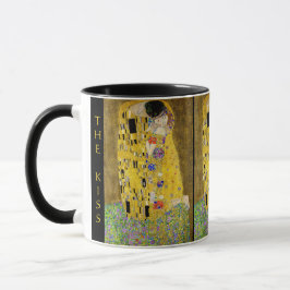 Taza Gustav Klimt – El beso – Texto personalizado