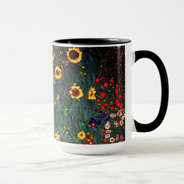 Taza Gustav Klimt Flower Garden (Derecha)