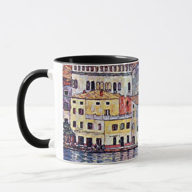 Taza Gustav Klimt - Malcesine en el lago Garda Italia (Izquierda)