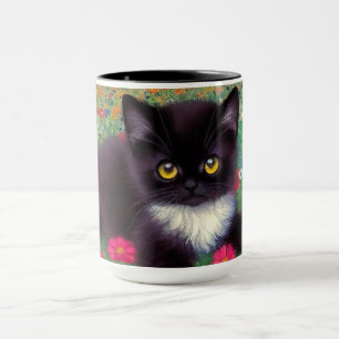 Taza Gustav Klimt Tuxedo Cat