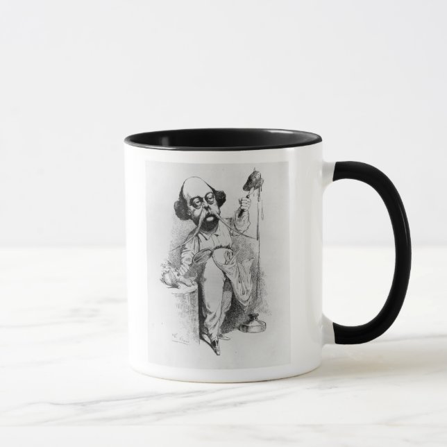 Taza Gustave Flaubert que diseca a señora Bovary (Derecha)