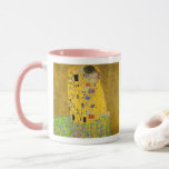 Taza Gustavo Klimt el beso<br><div class="desc">El beso pintado por Gustavo Klimt.</div>