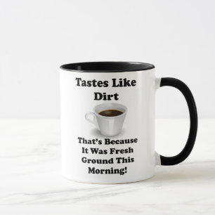 Taza Gustos del café como chiste divertido de la