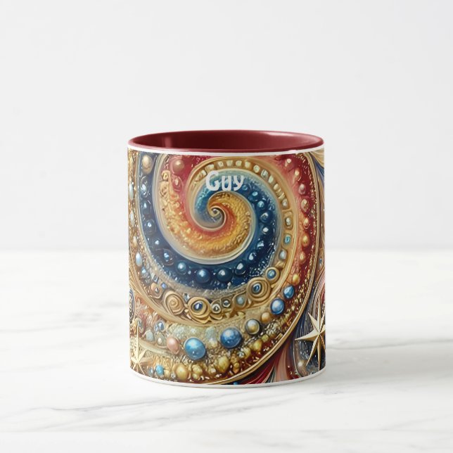 Taza GUY ~ Swirls Stars ~ Mug (Centro)