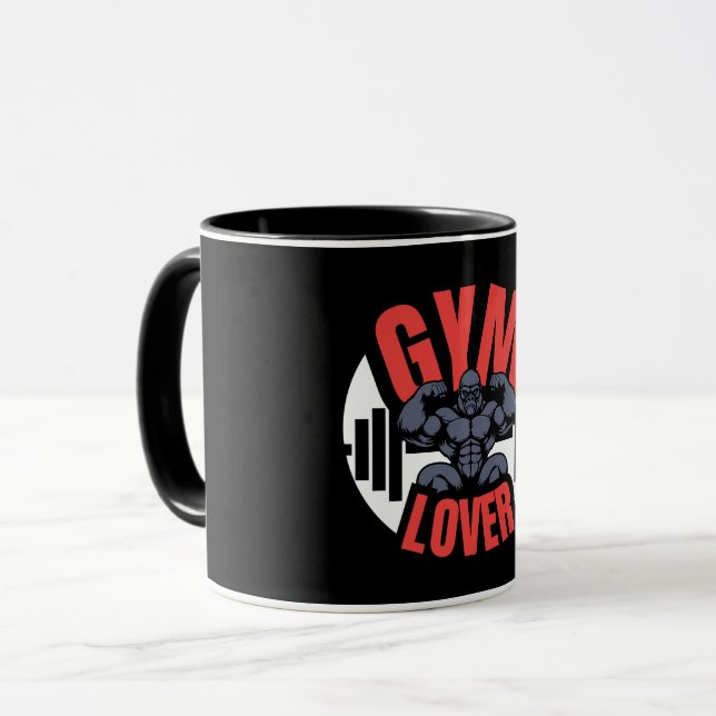Taza Gym Lover Gorilla (Anverso izquierdo)