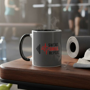 Taza Gym Workout Motivation Quote Mug