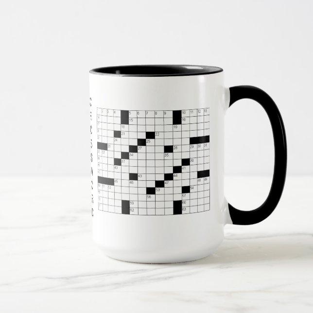 Taza H Crossword rompe el café Mug (Derecha)