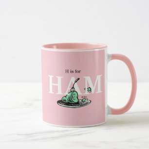 Taza "H es para HAM" Diseño de alfabeto
