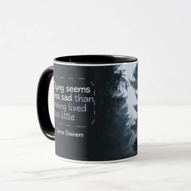 Taza Habiendo vivido muy poco (Anverso izquierdo)