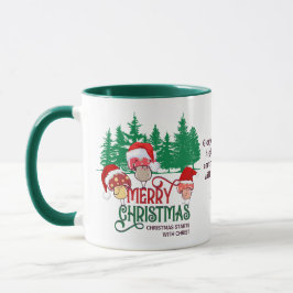 Taza HABITACIONES DE NAVIDAD cristiana MERRY en bosque