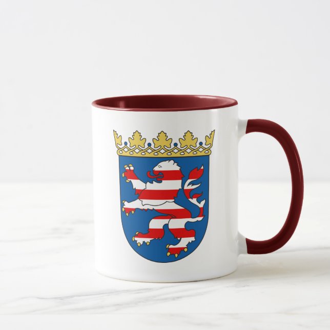 Taza Habitante de hesse - Coat of de brazo, escudo de (Derecha)