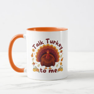 Taza Háblame de Pavo de Acción de Gracias