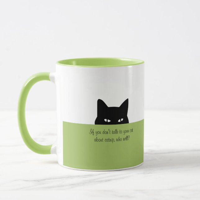 Taza Hablando con tu Gato Gatito Sigiloso (Izquierda)